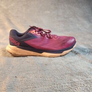 Hoka‎ One One Shoes Womens 11 Red Zinal Trail Running  Sneakers 1119400 FFBB